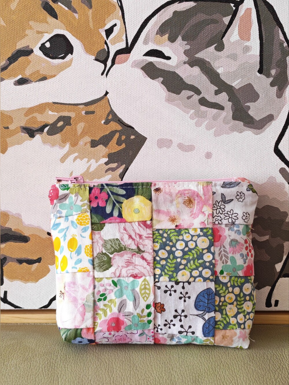 Patchwork Zip Pouch